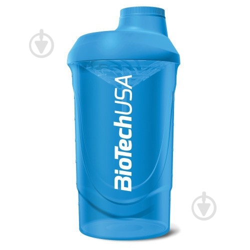 Шейкер BioTechUSA Wave синий 600 мл - фото 1
