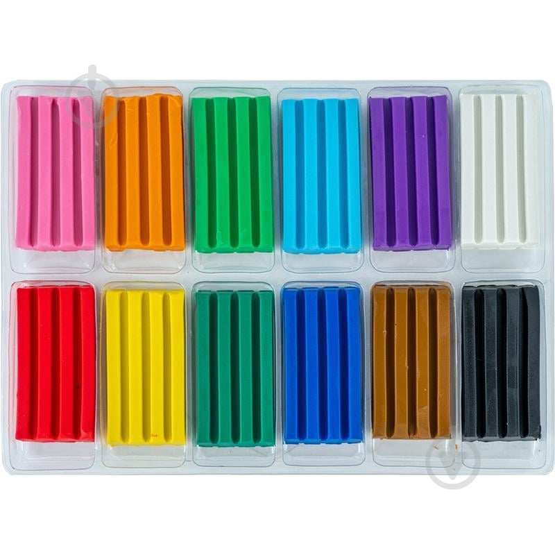 Пластилін восковий 12 кольорів HK23-1086 KITE - фото 2