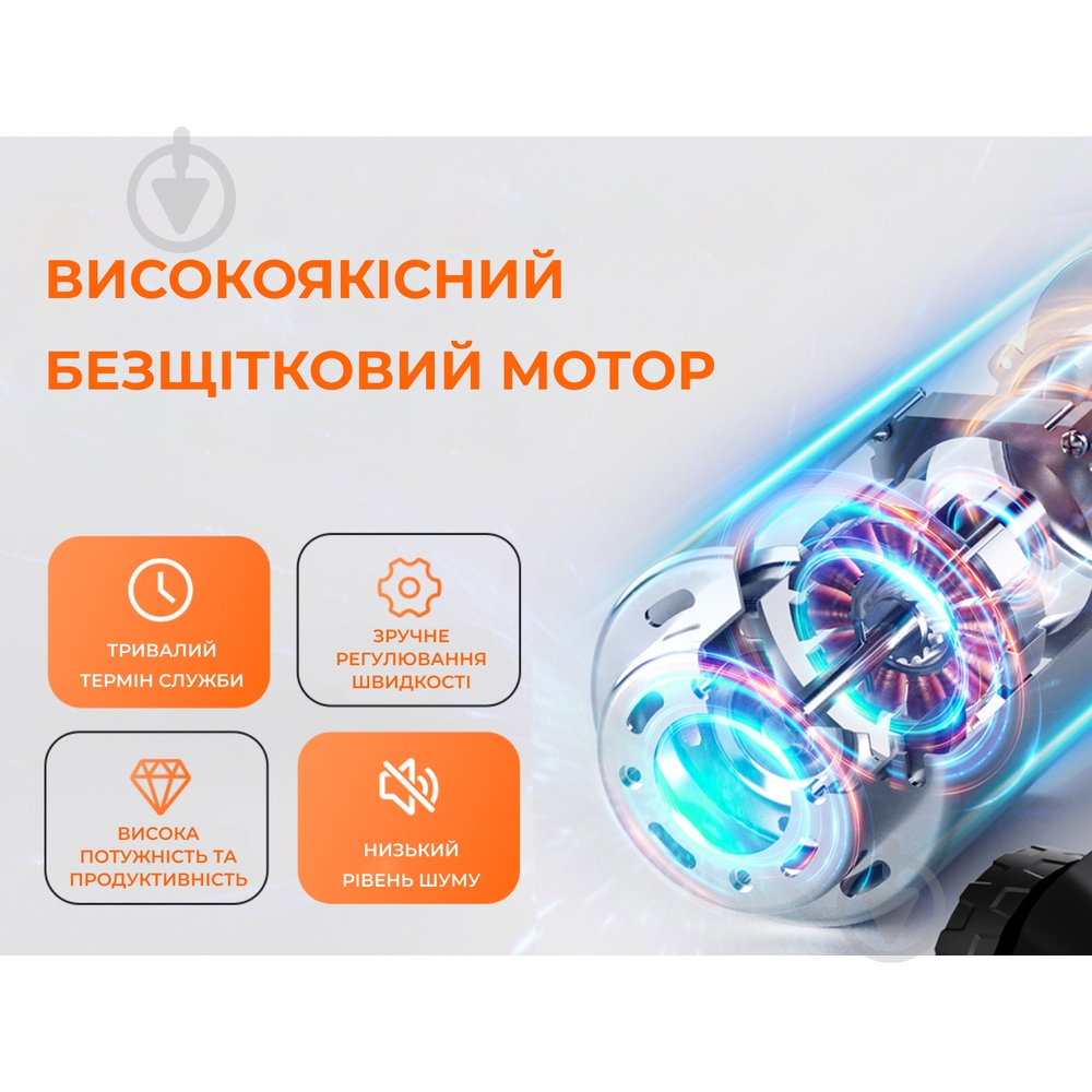 Газонокосилка аккумуляторная Litheli U20LM02-0U220 - фото 6