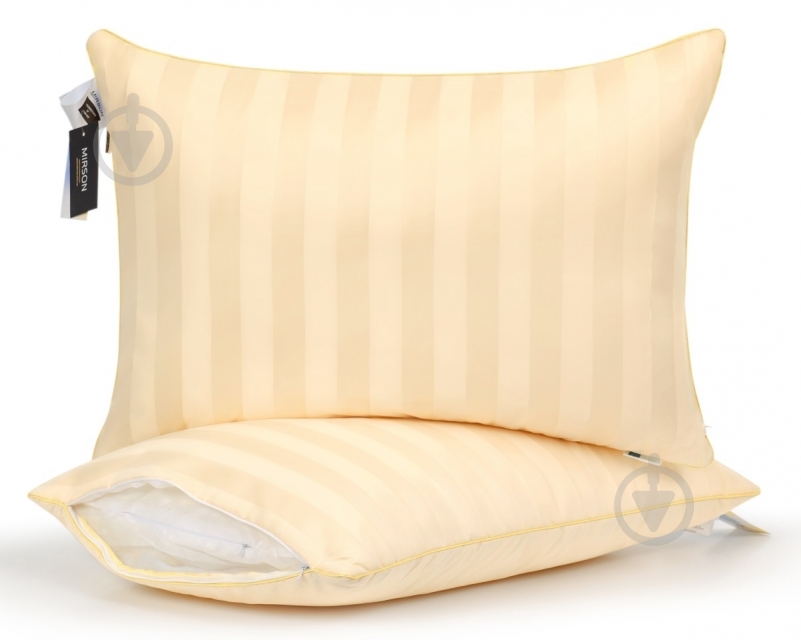 Подушка №1190 Carmela Hand Made Thinsulate мягкая MirSon 45x45 см кремовый - фото 1
