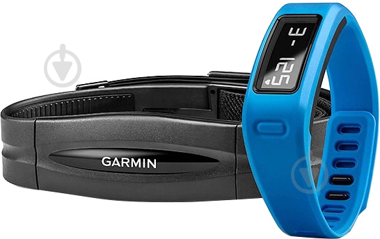 Смарт-часы Garmin Vivofit Bundle HRM blue - фото 6