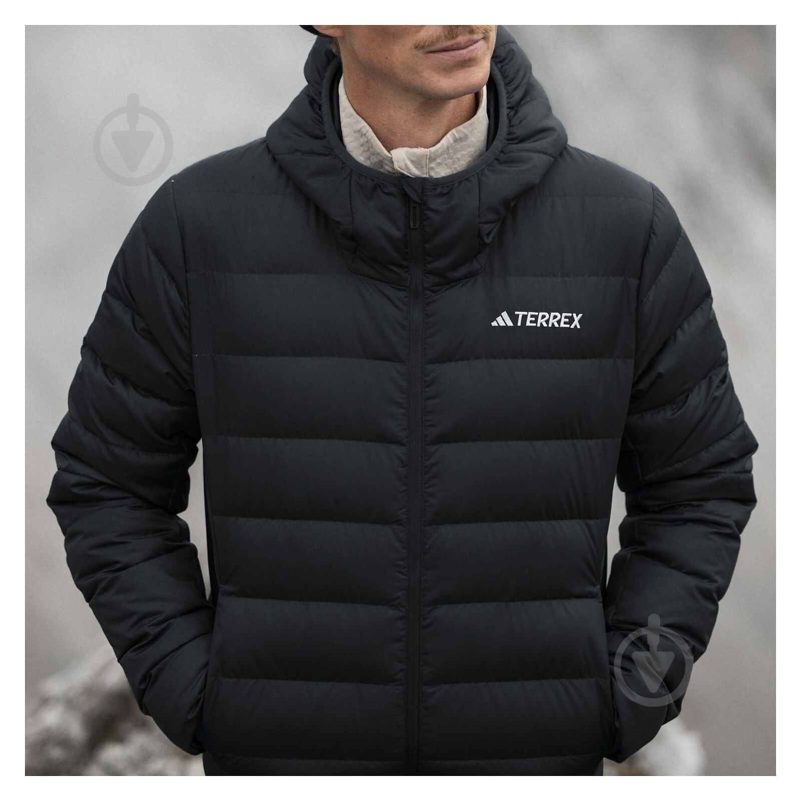 Куртка мужская Adidas Terrex Multi Light Down Hooded IP6038 р.S черный - фото 3