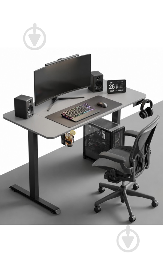 Стол игровой GT Racer TY-1451 Dark Gray - фото 5