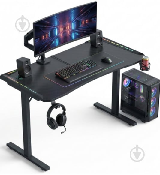 Стол игровой GT Racer T-1452 Black - фото 1