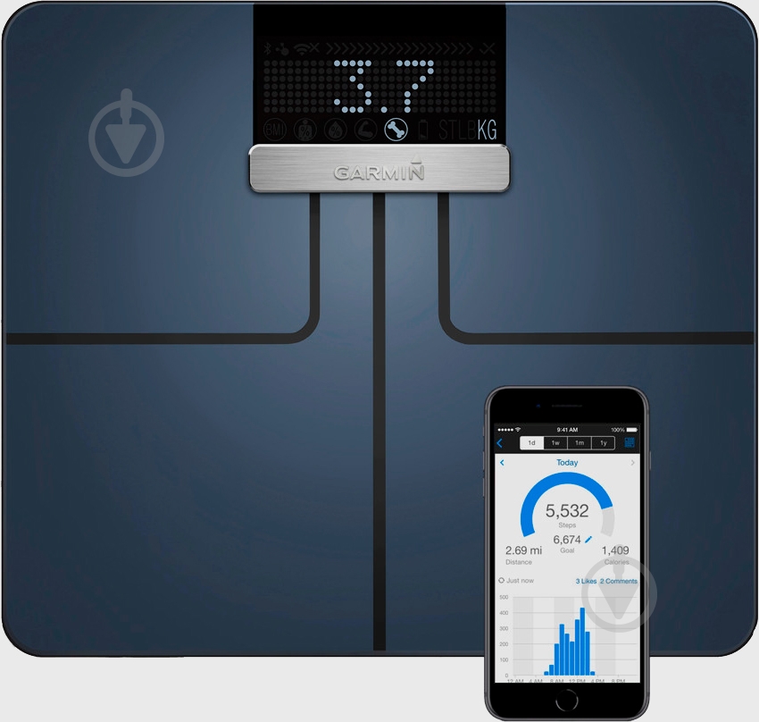Смарт-ваги Garmin Index black - фото 1
