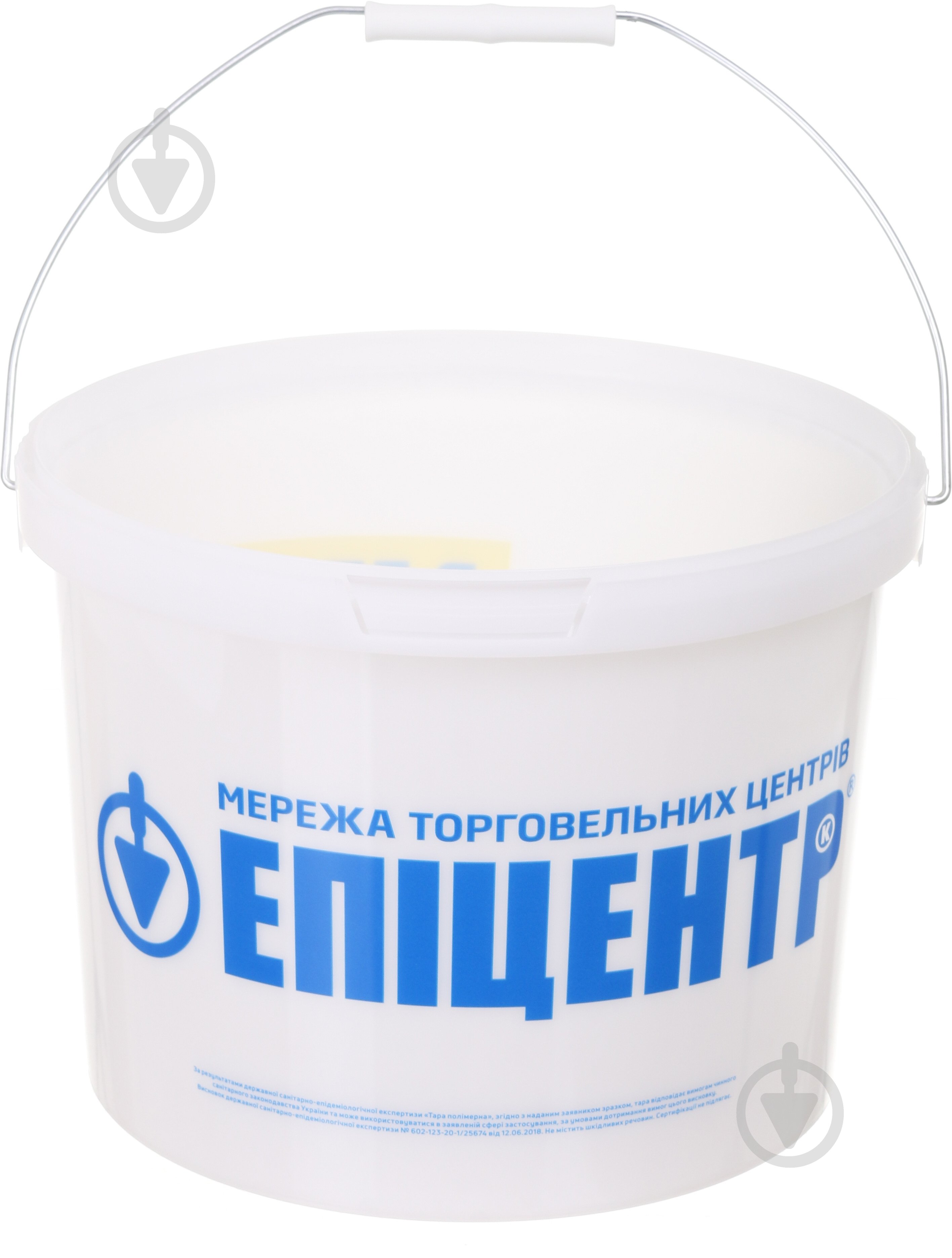 Ведро обычное Пласт-Бокс Эпицентр 11,01,25 л белый - фото 4