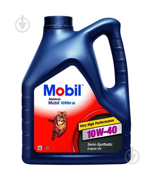 Моторна олива напівсинтетична Mobil Ultra 10W-40 4 л (157411) - фото 1