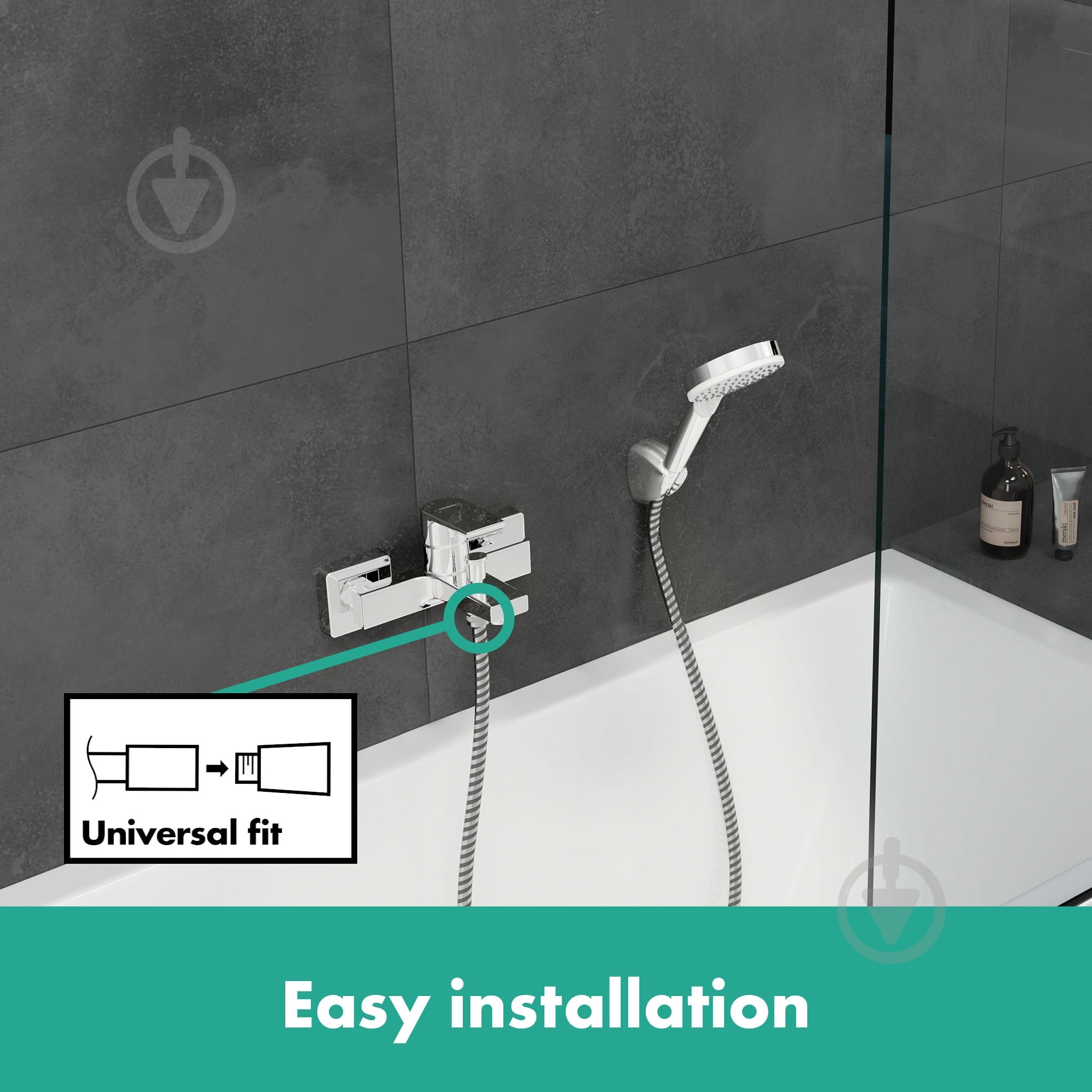 Смеситель для ванны Hansgrohe 71450000 - фото 5 Смеситель для ванны Hansgrohe 71450000 - фото 5