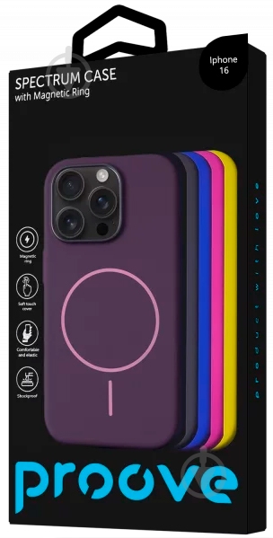 Чехол Proove для Apple iPhone 16 deep black (PCSPIP160041) - фото 3