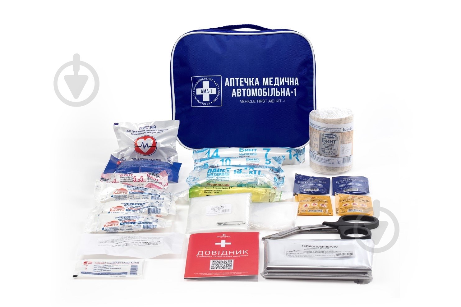 Аптечка автомобильная Фарммедальянс (АМА-1) согласно ДСТУ 3961-2000 - фото 3 Аптечка автомобильная Фарммедальянс (АМА-1) согласно ДСТУ 3961-2000 - фото 3