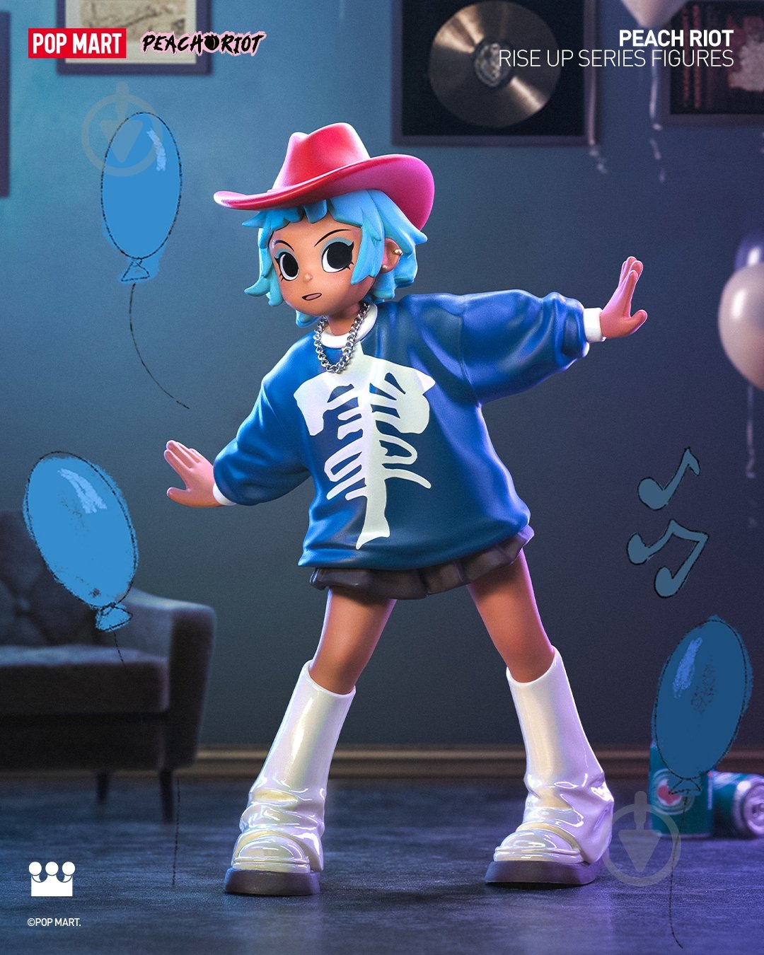 Ігрова фігурка-сюрприз POP MART Peach Riot (серія Rise Up) PRRU-01 - фото 18 Ігрова фігурка-сюрприз POP MART Peach Riot (серія Rise Up) PRRU-01 - фото 18