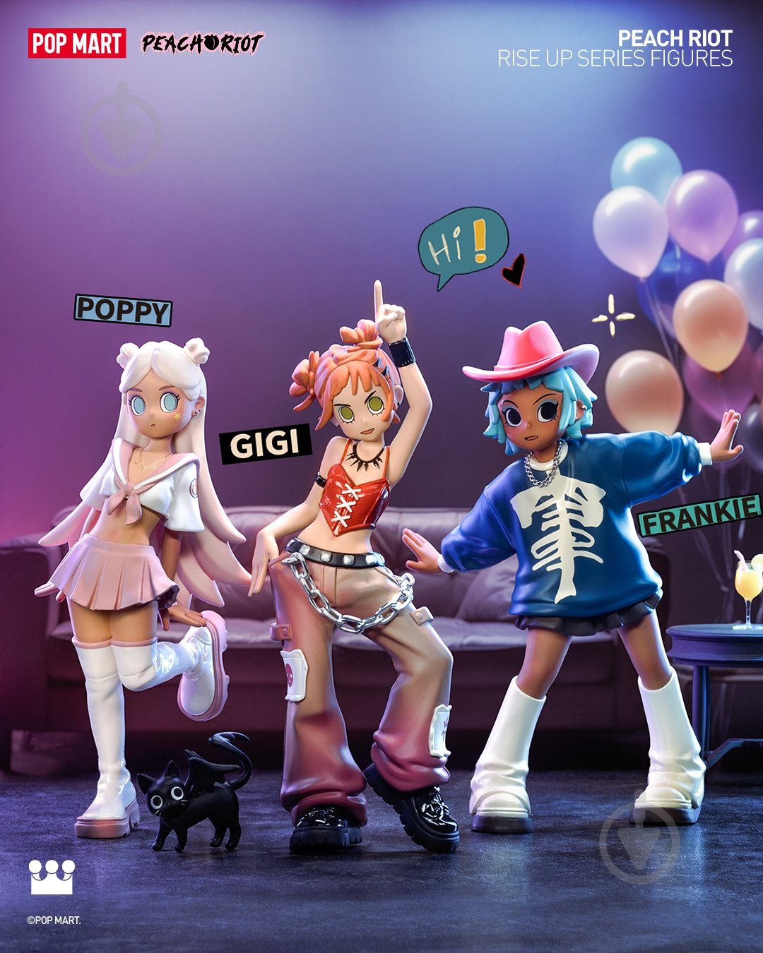 Ігрова фігурка-сюрприз POP MART Peach Riot (серія Rise Up) PRRU-01 - фото 3 Ігрова фігурка-сюрприз POP MART Peach Riot (серія Rise Up) PRRU-01 - фото 3