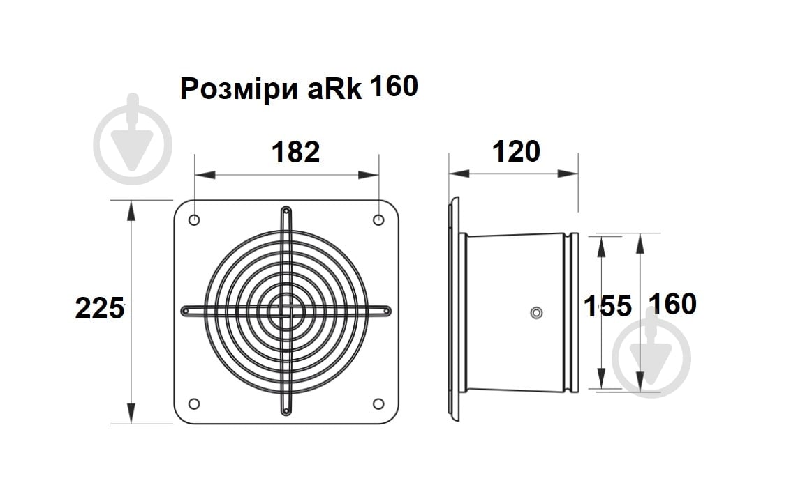 Вентилятор осевой AirRoxy aRk 160 01-300 - фото 3 Вентилятор осевой AirRoxy aRk 160 01-300 - фото 3