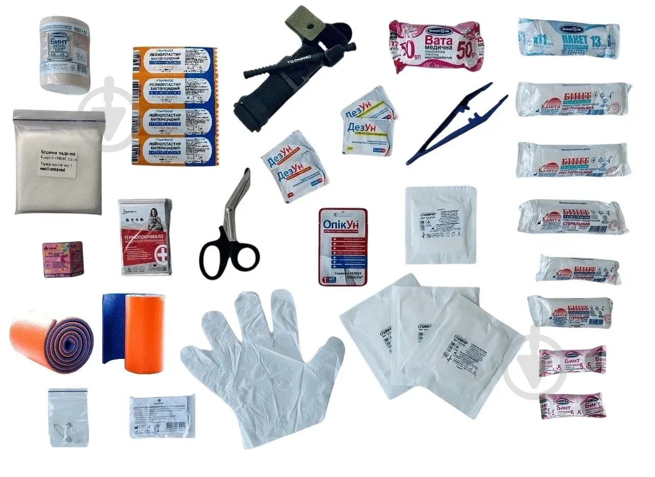 Аптечка автомобильная Poputchik АМА-1 согласно ДСТУ 3961-2000 с турникетом «Днипро» и иммобилизационными шинами (02-097-М) - фото 3 Аптечка автомобильная Poputchik АМА-1 согласно ДСТУ 3961-2000 с турникетом «Днипро» и иммобилизационными шинами (02-097-М) - фото 3