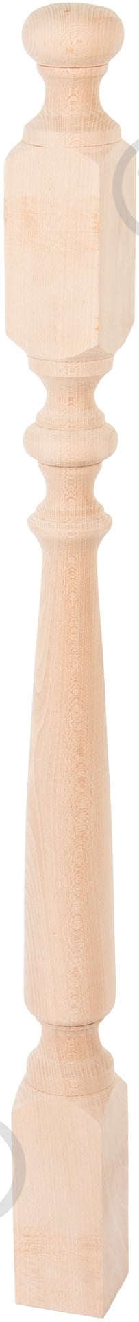 Столб ТЮЛЬПАН буковый точеный 80x80x1100 мм сорт высший (Б-2) - фото 1 Столб ТЮЛЬПАН буковый точеный 80x80x1100 мм сорт высший (Б-2) - фото 1