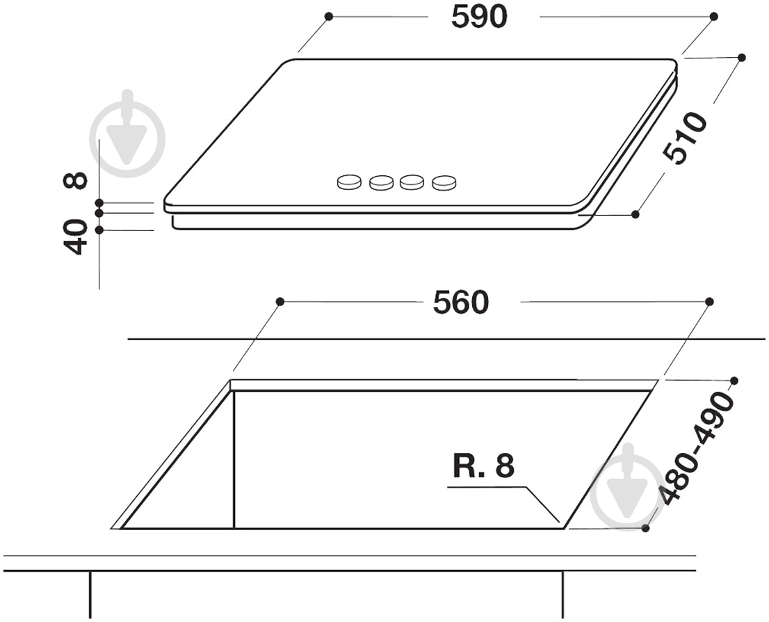 Варочная поверхность газовая Whirlpool GOR 6414 WH - фото 2