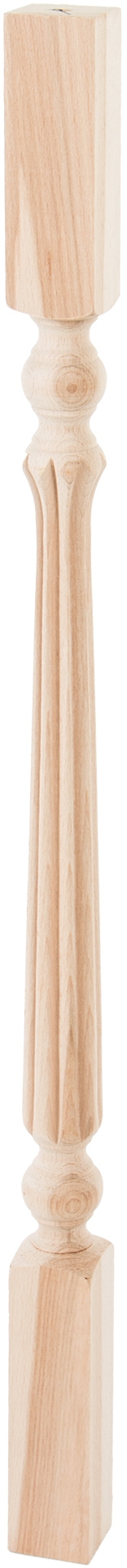 Балясина РОМАШКА буковая фрезерованная 48x48x900 мм сорт высший (Б-3) - фото 1