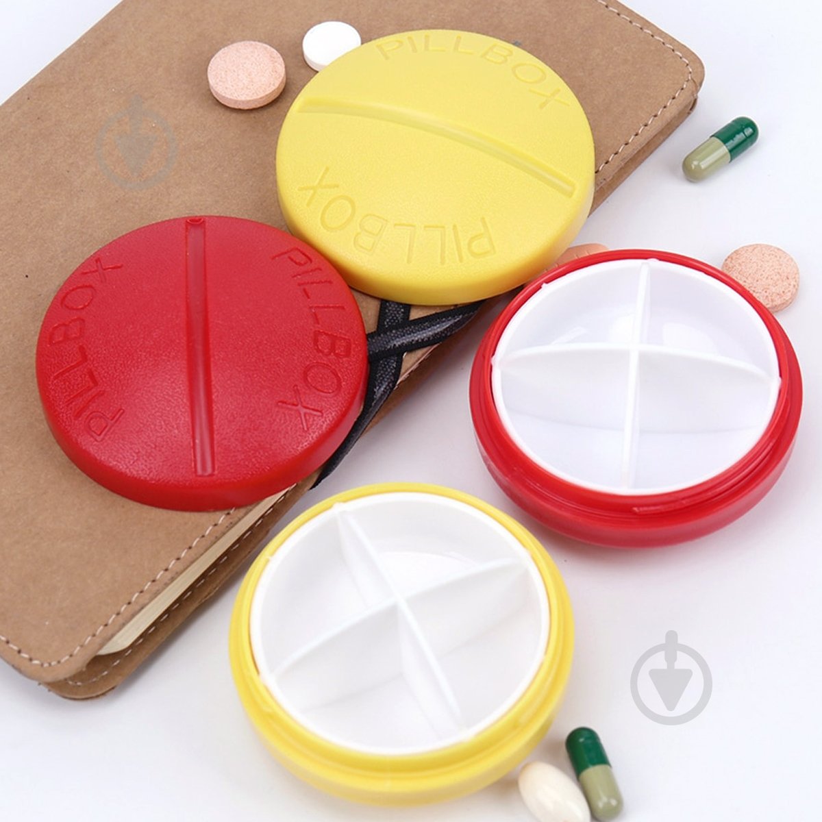 Таблетница MVM на 4 отделения в ассортименте PC-15 COLOR - фото 5 Таблетница MVM на 4 отделения в ассортименте PC-15 COLOR - фото 5