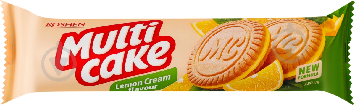 Печенье Roshen Multicake с начинкой лимон-крем 180 г - фото 1 Печенье Roshen Multicake с начинкой лимон-крем 180 г - фото 1