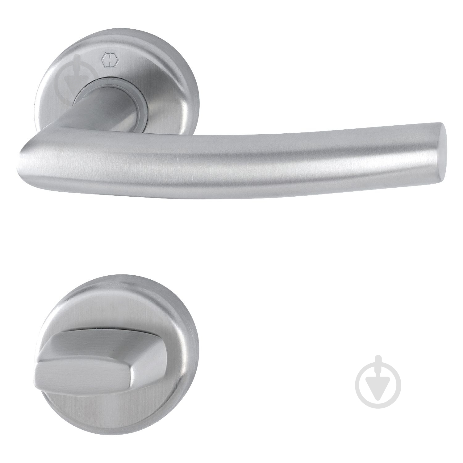 Ручка на розетке Hoppe alta 3880912 нержавеющая сталь f6 902.93.210 WC сатин - фото 1 Ручка на розетке Hoppe alta 3880912 нержавеющая сталь f6 902.93.210 WC сатин - фото 1