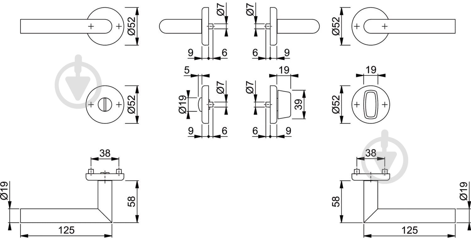 Ручка на розетке Hoppe utrecht 3883996 нержавеющая сталь f69 902.93.168 WC сатин - фото 2 Ручка на розетке Hoppe utrecht 3883996 нержавеющая сталь f69 902.93.168 WC сатин - фото 2