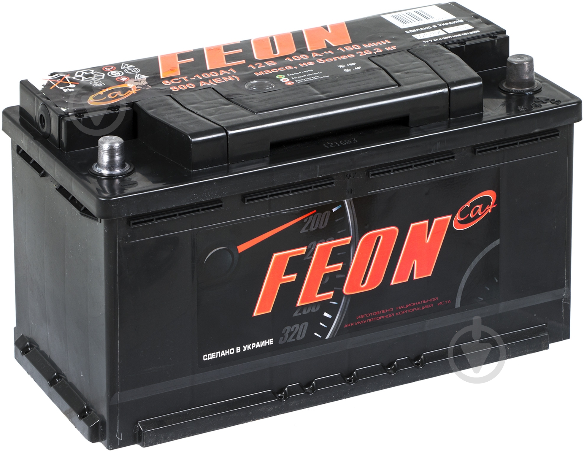 Аккумулятор автомобильный Feon 100Ah 800A 12V «+» справа - фото 2 Аккумулятор автомобильный Feon 100Ah 800A 12V «+» справа - фото 2