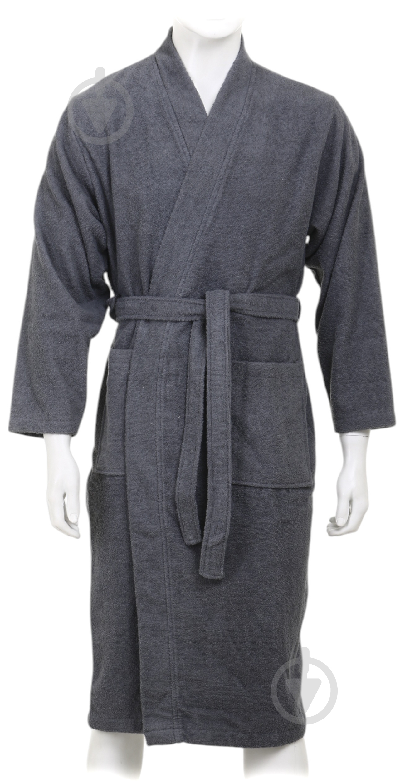 Халат мужской Durutex Safran р. XS серый - фото 1 Халат мужской Durutex Safran р. XS серый - фото 1