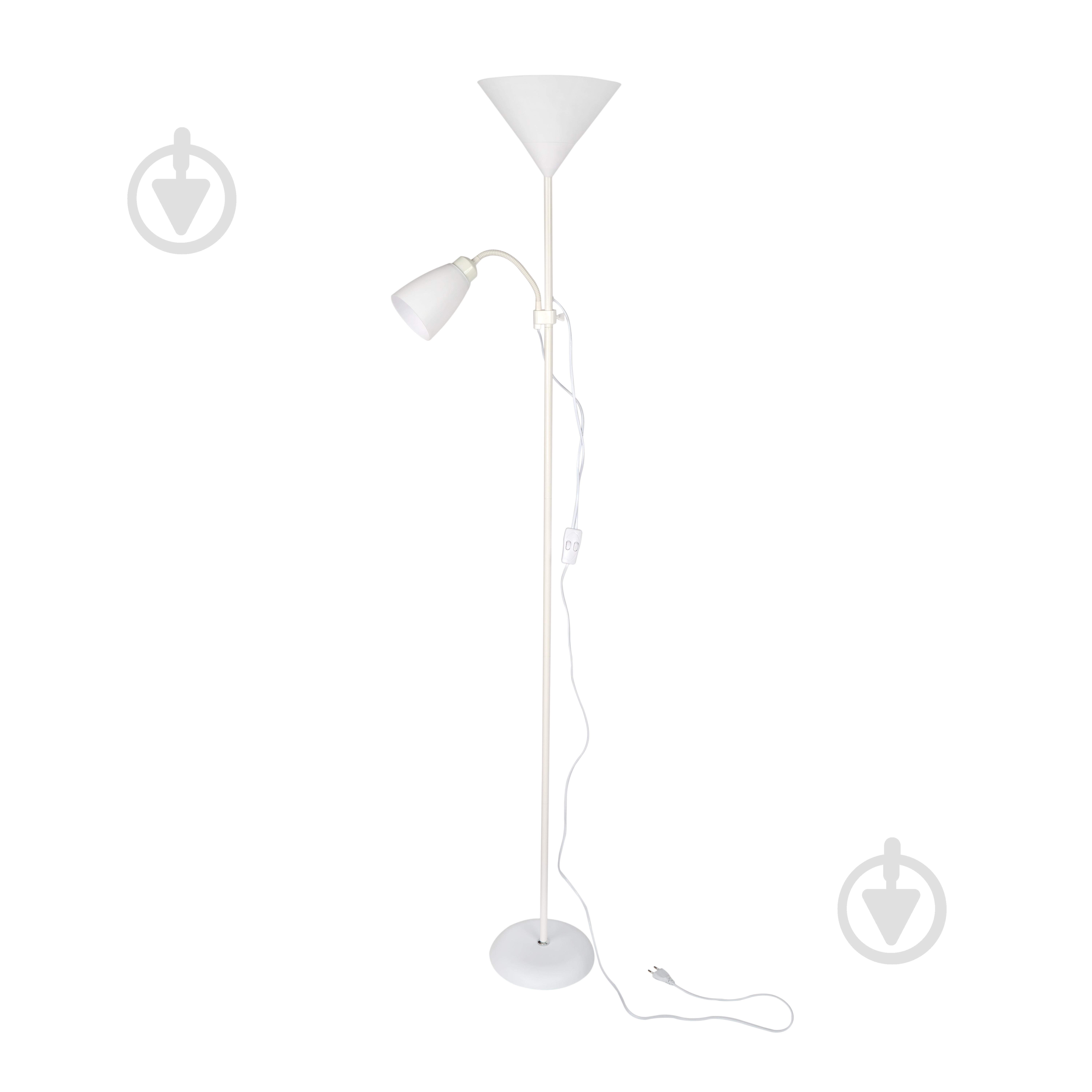 Торшер Berger 1050-FL-2 White 40 Вт Е27 1050-FL-2 White - фото 1