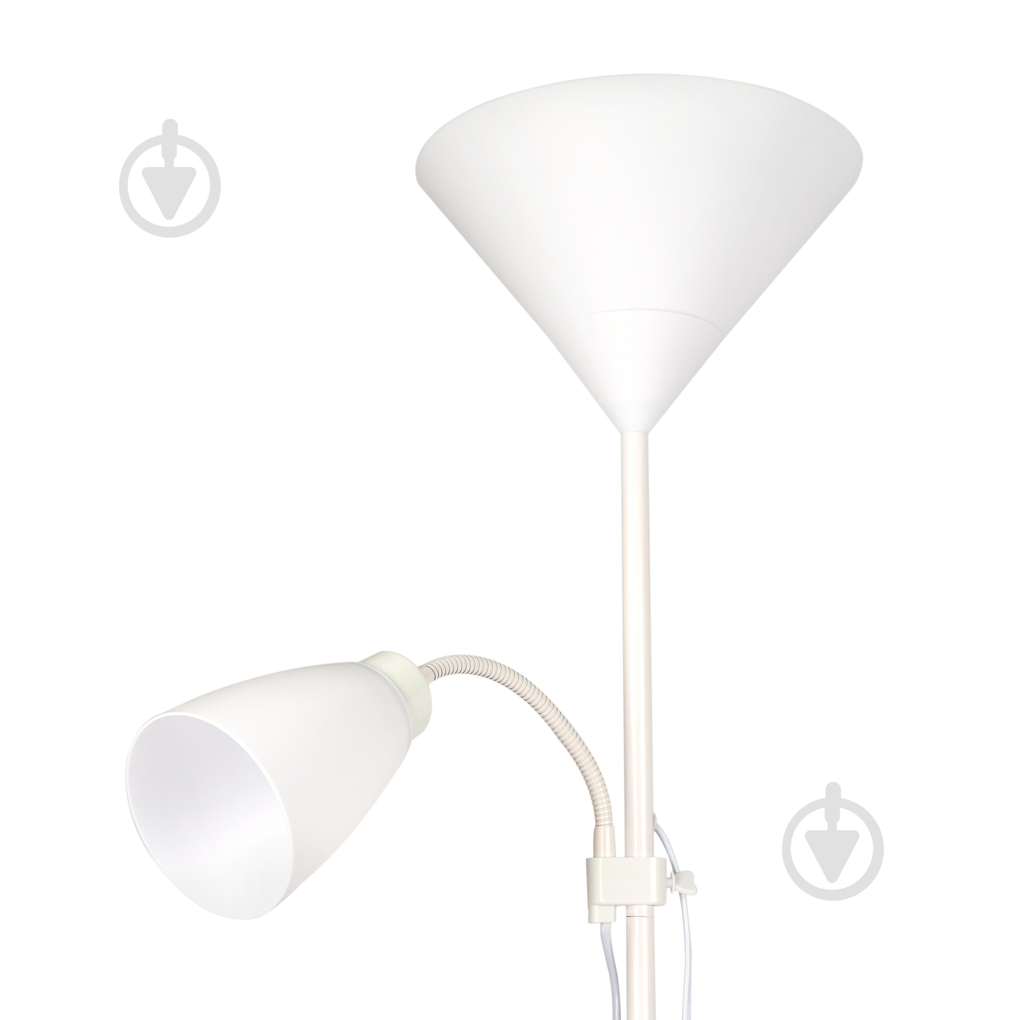 Торшер Berger 1050-FL-2 White 40 Вт Е27 1050-FL-2 White - фото 3