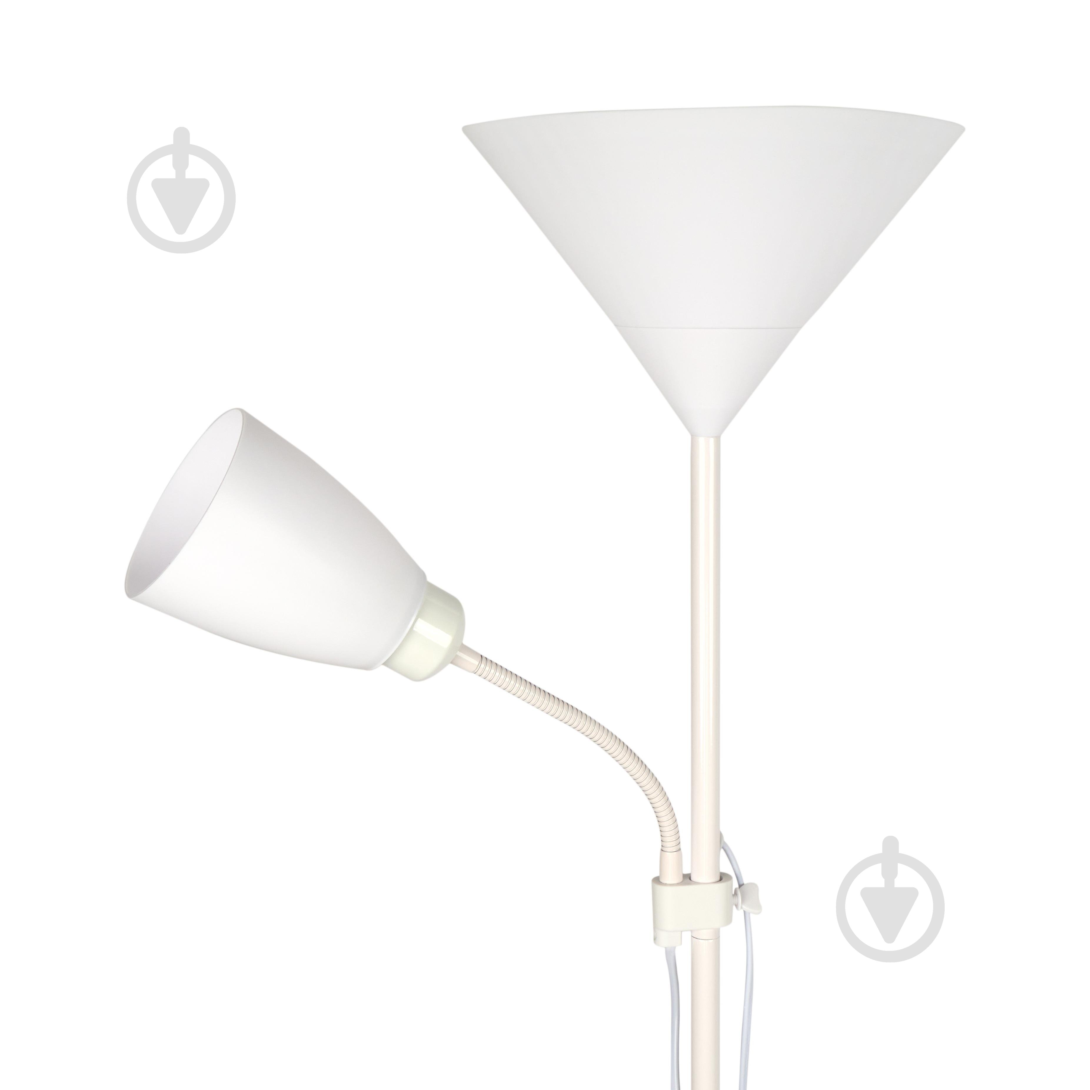 Торшер Berger 1050-FL-2 White 40 Вт Е27 1050-FL-2 White - фото 4