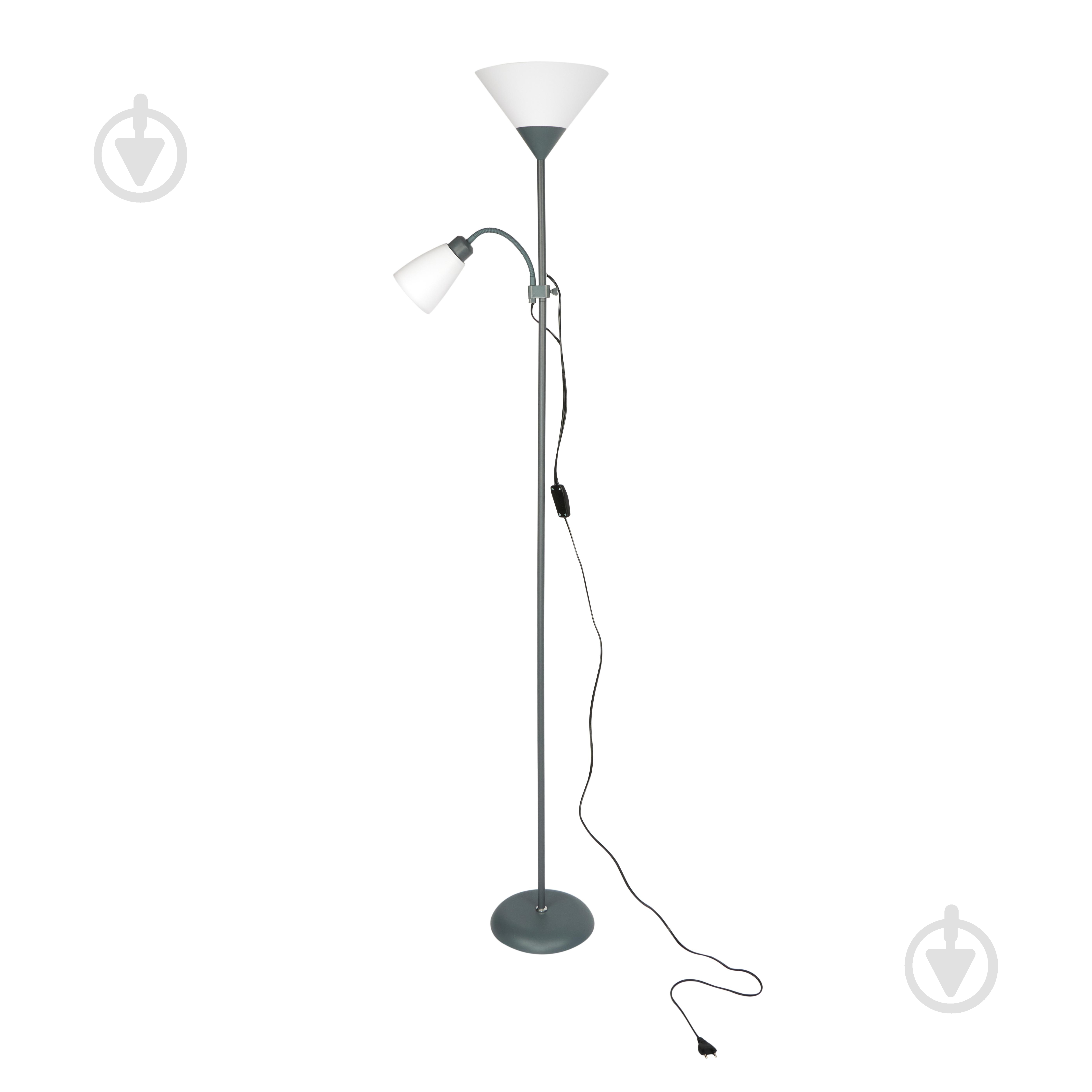 Торшер Berger 1050-FL-2 Grey 40 Вт Е27 сірий 1050-FL-2 Grey - фото 1