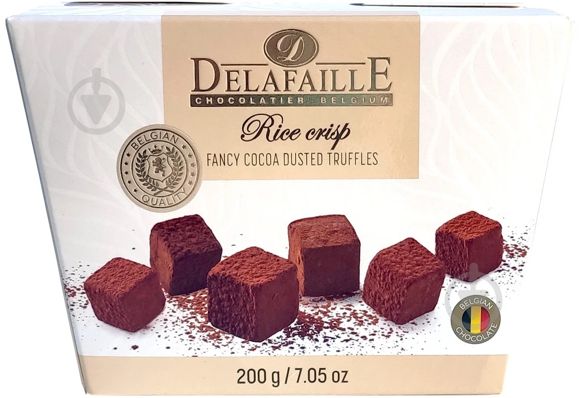 Конфеты Delafaille трюфель 200 г (Rice crisp) - фото 1