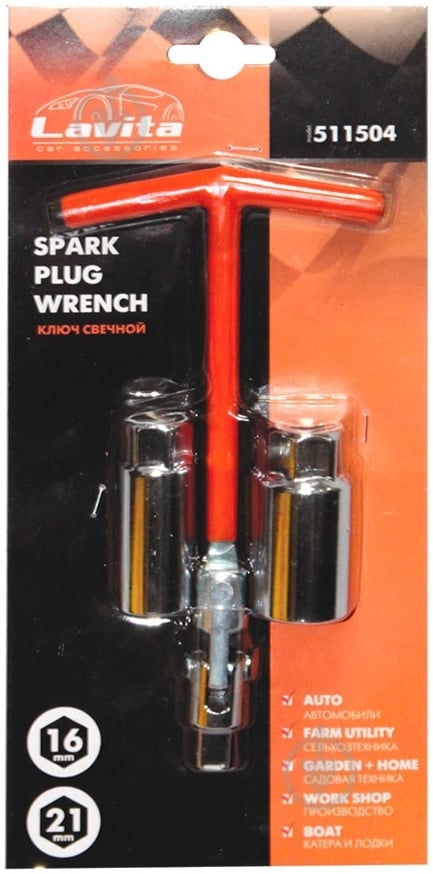 Ключ свечной  LAVITA LA 511104 - фото 1