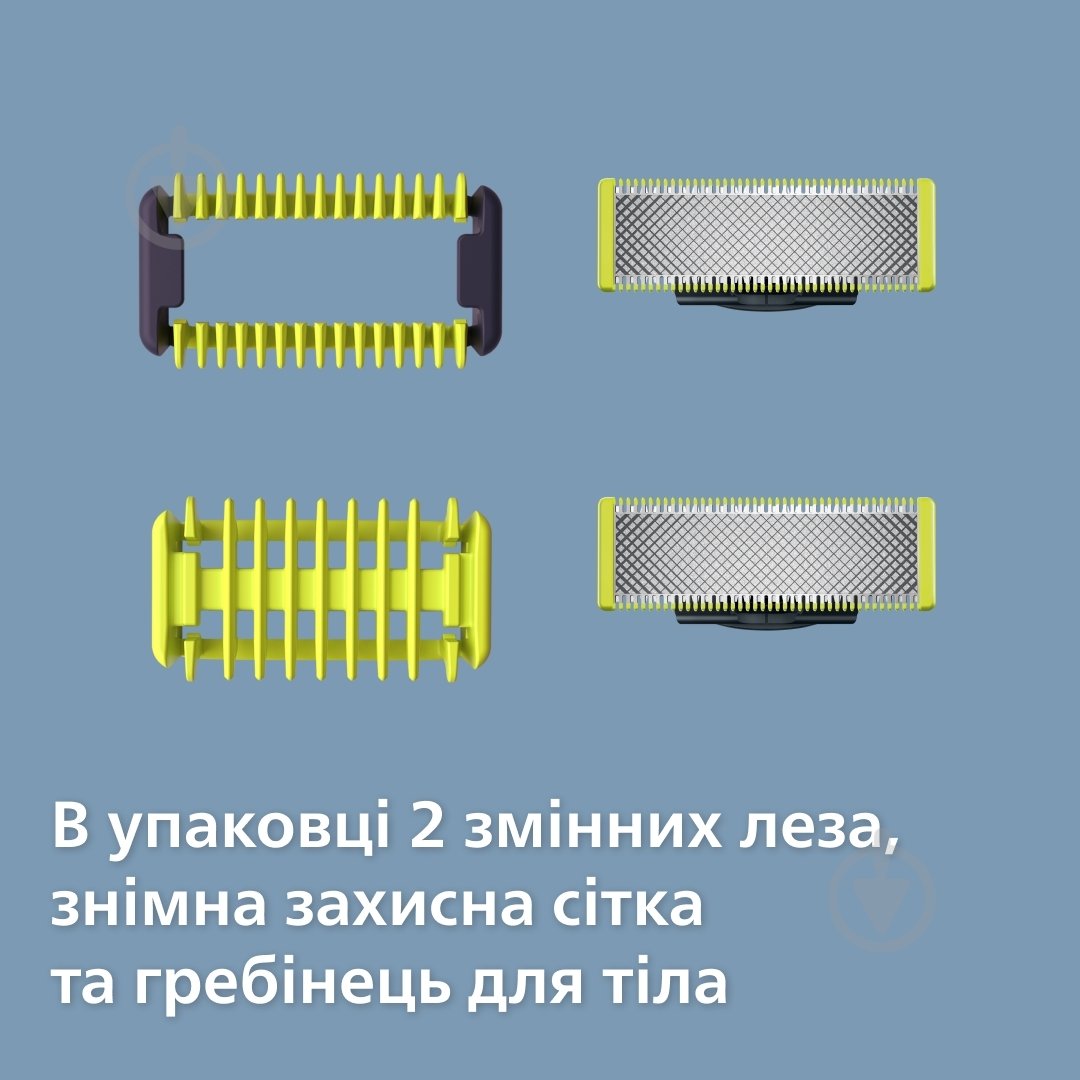 Лезвия сменные Philips OneBlade Face + Body QP620/50 - фото 2