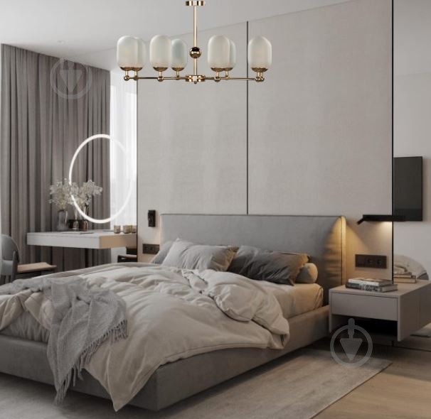 Люстра подвесная Right Selection 8x60 Вт E14 золотой RS-464-8-LuxGold - фото 2