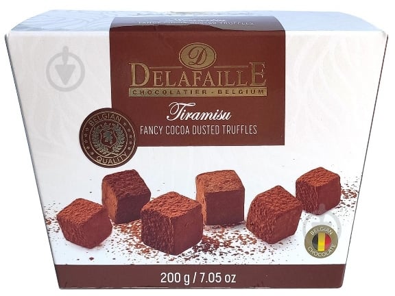 Конфеты Delafaille трюфель 200 г (Tiramisu) - фото 1