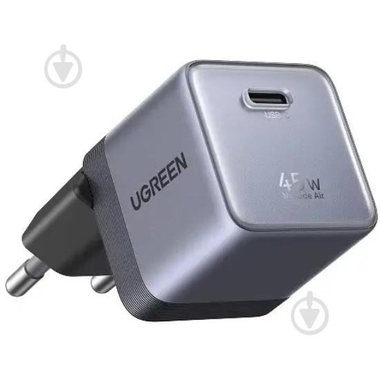 Зарядний пристрій UGREEN 1xUSB 45W (USB-C) Gan X840 - фото 1 Зарядний пристрій UGREEN 1xUSB 45W (USB-C) Gan X840 - фото 1