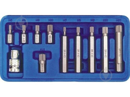 Набор бит Vorel SPLINE 11 шт. 66770 - фото 1