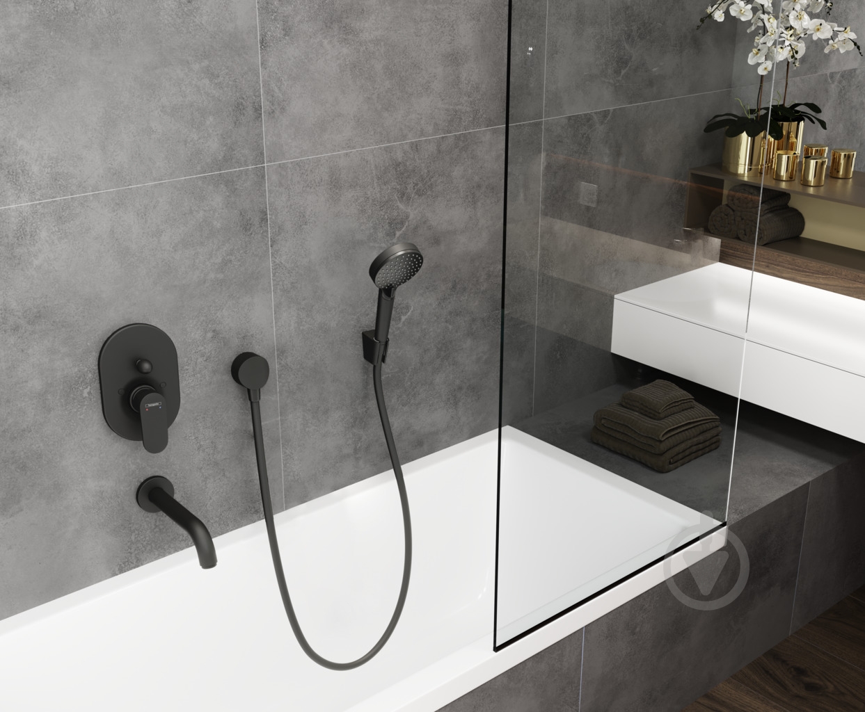 Ручной душ Hansgrohe Vernis Blend EcoSmart 26340670 - фото 10 Ручной душ Hansgrohe Vernis Blend EcoSmart 26340670 - фото 10
