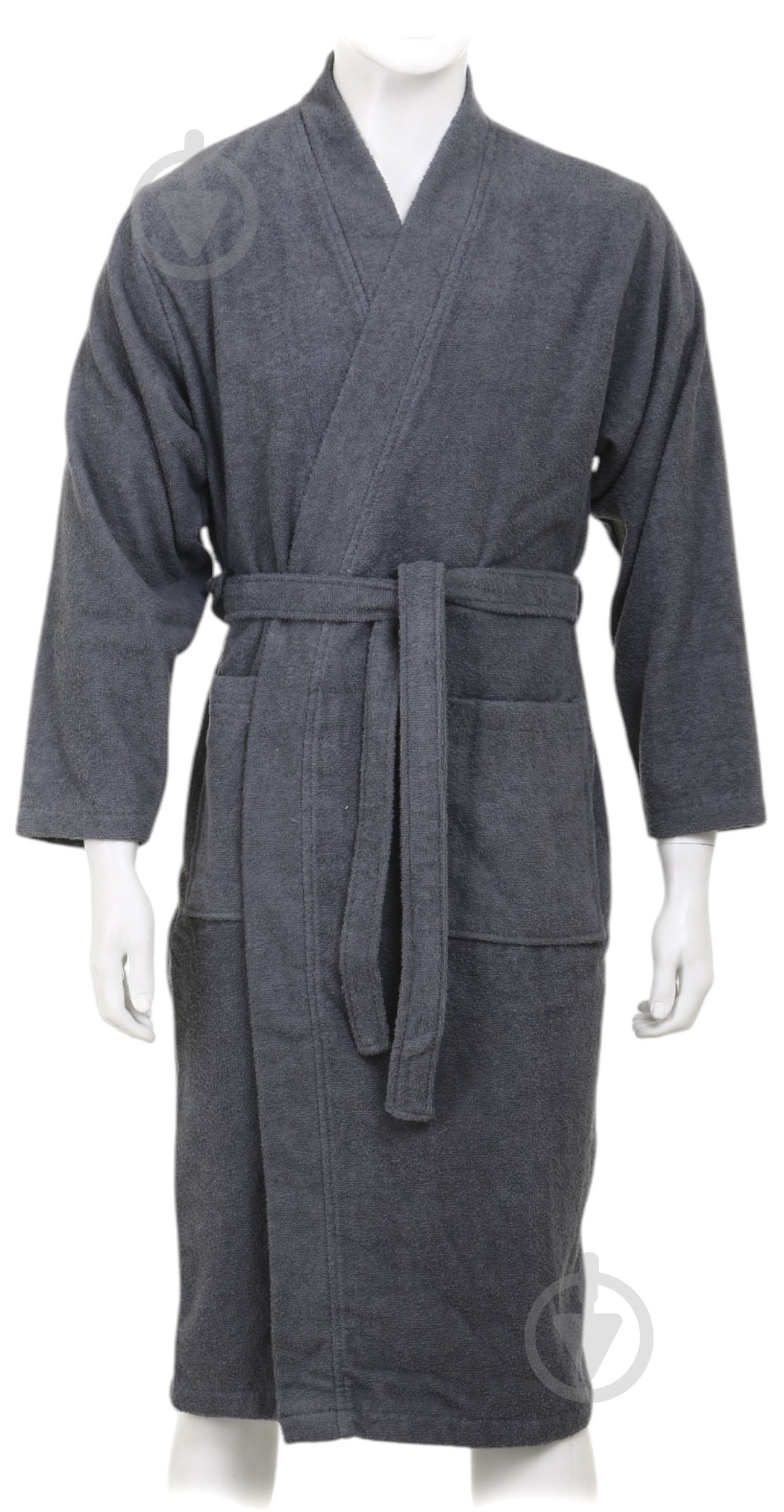 Халат мужской Durutex Safran р. L серый - фото 1 Халат мужской Durutex Safran р. L серый - фото 1