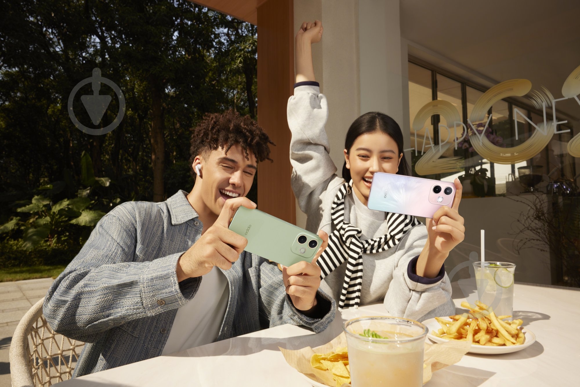 Навушники бездротові OPPO Enco Buds3 Pro ETEK1 glaze white (QEETEK1 WHITE) - фото 7