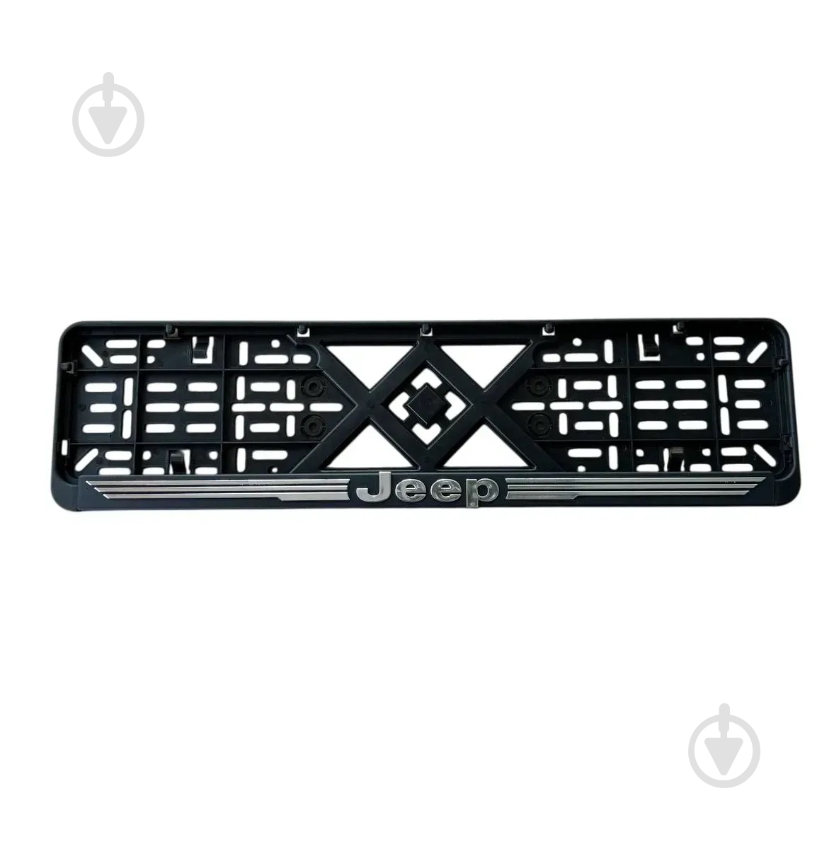 Рамка под номерной знак Poputchik с объемными буквами Jeep 2 шт. (24-044-IS) - фото 1