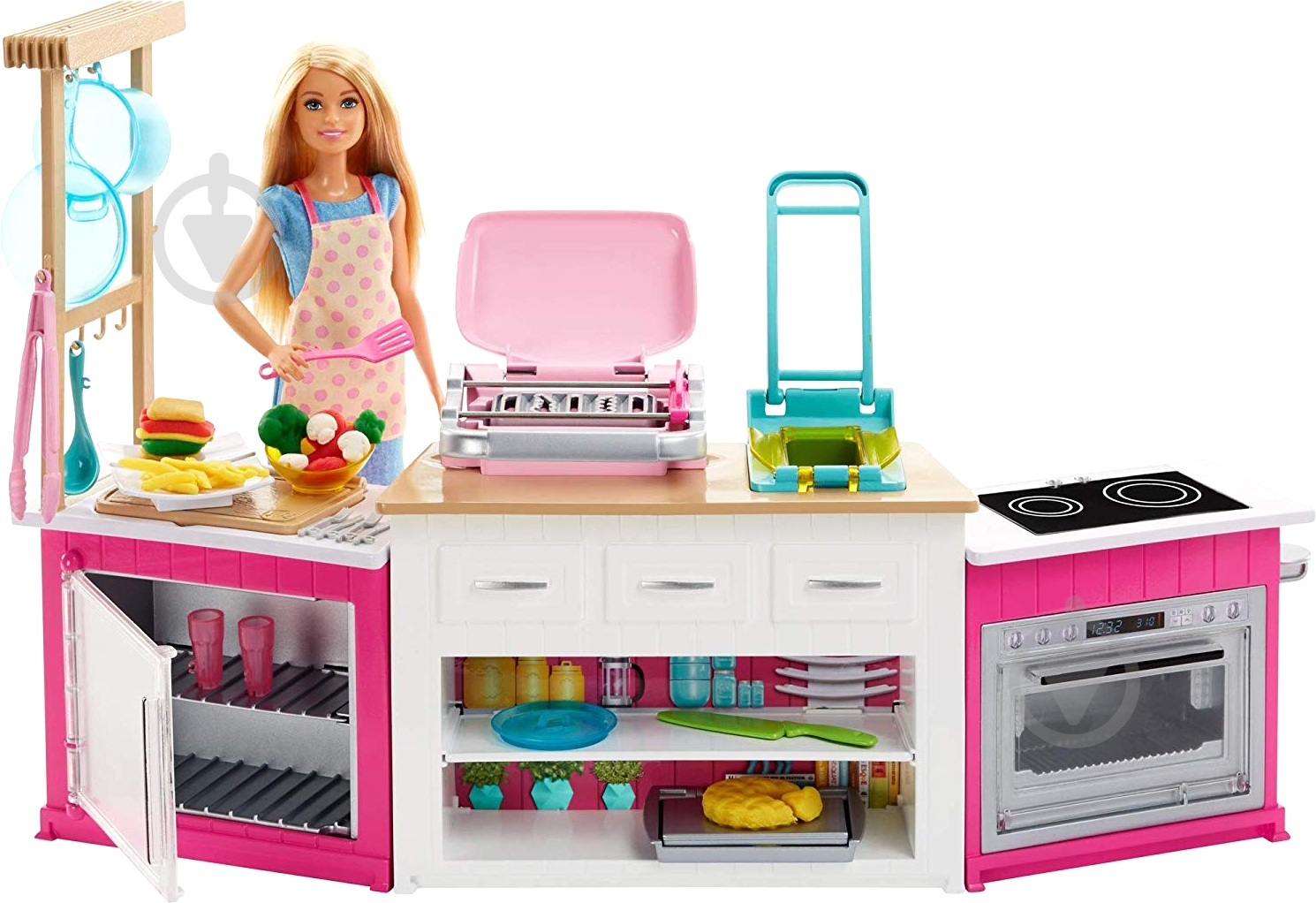 Игровой набор Barbie Готовим вместе FRH73 - фото 3 Игровой набор Barbie Готовим вместе FRH73 - фото 3