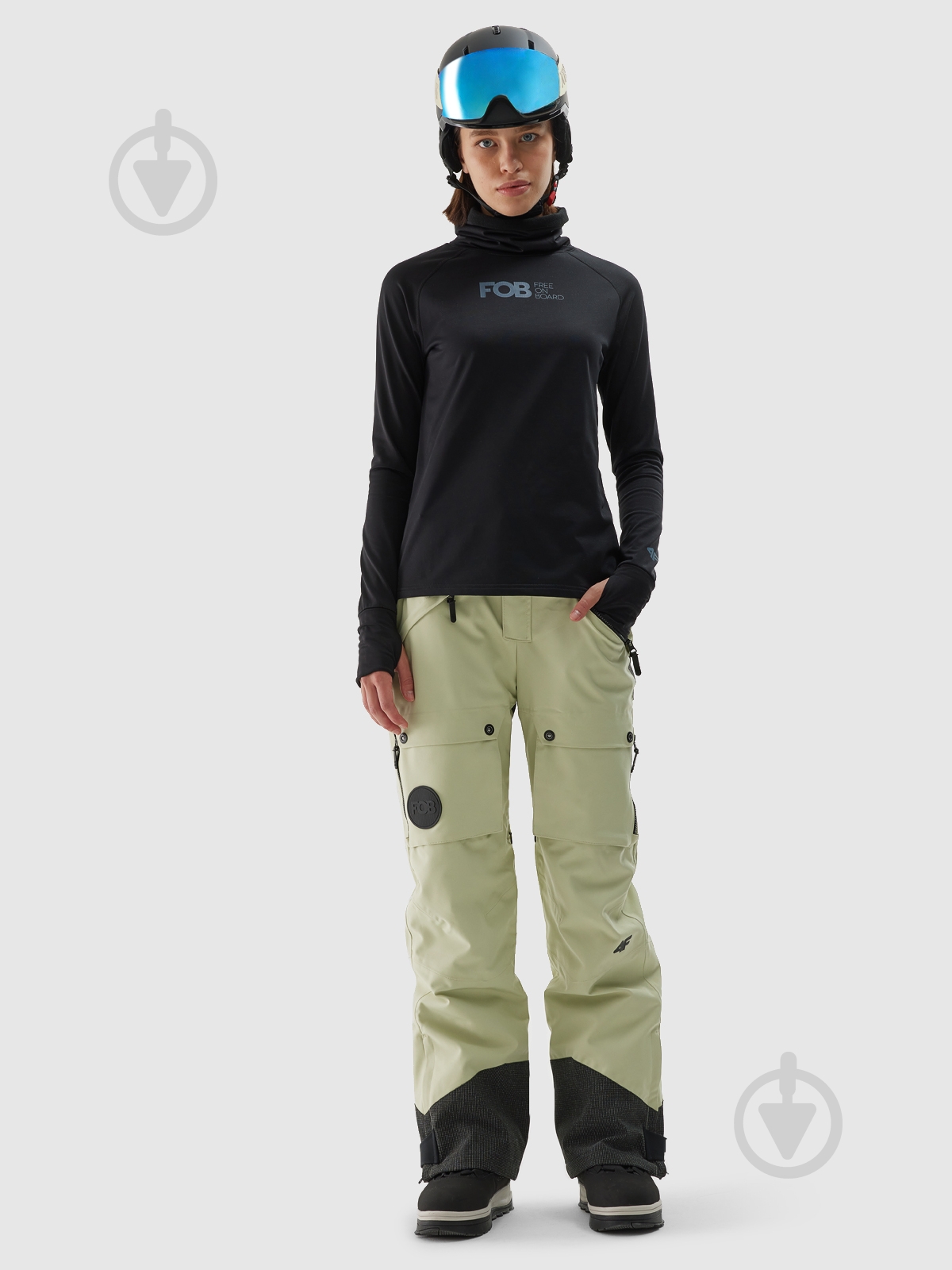 Брюки 4F TROUSERS FNK F701 4FWAW24TFTRF701-44S р. S хаки - фото 5