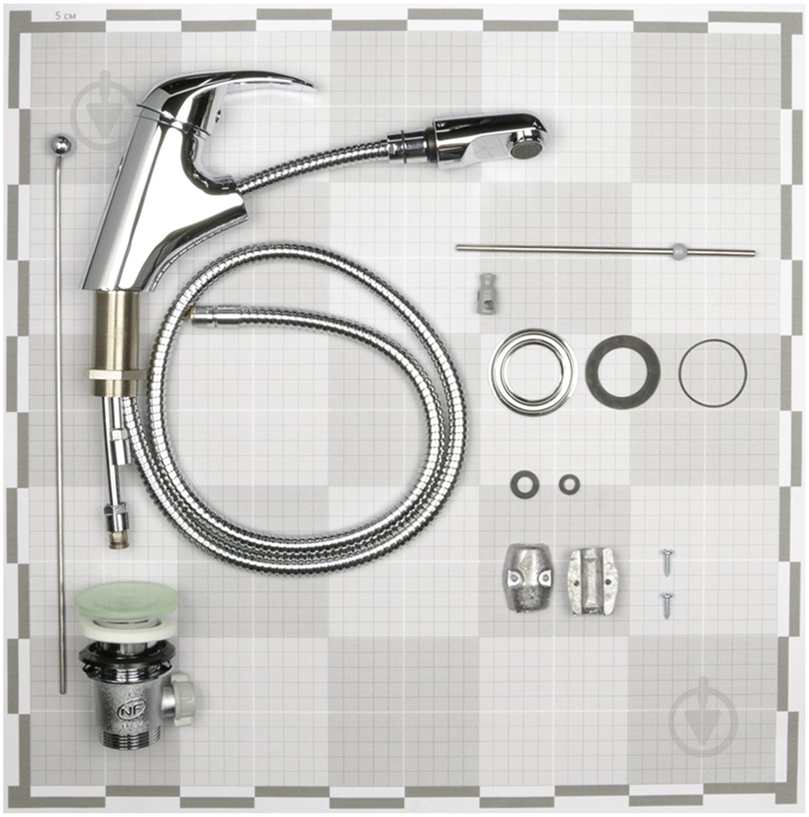 Змішувач для умивальника Emmevi Rubinetterie Luxor CR7096R - фото 4 Змішувач для умивальника Emmevi Rubinetterie Luxor CR7096R - фото 4