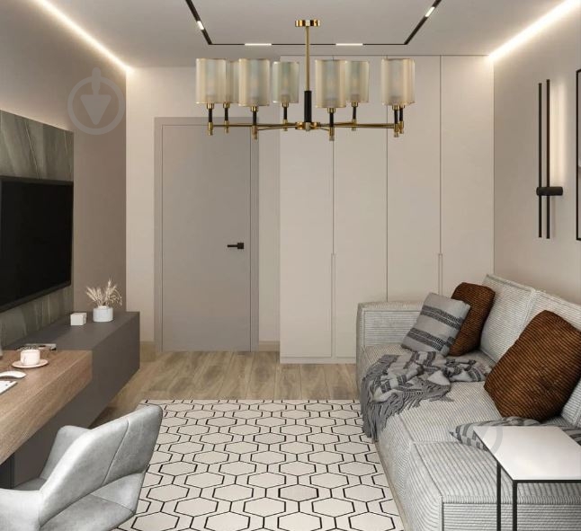 Люстра подвесная Right Selection 8x40 Вт E14 золотой RS-473-8-COPPER-BK - фото 2