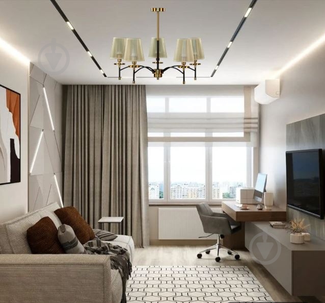 Люстра подвесная Right Selection 5x40 Вт E14 золотой RS-474-5-COPPER-BK - фото 2 Люстра подвесная Right Selection 5x40 Вт E14 золотой RS-474-5-COPPER-BK - фото 2