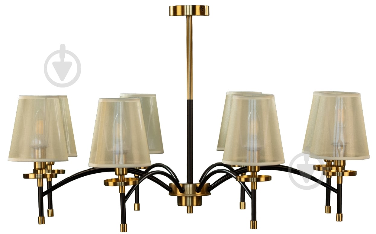 Люстра підвісна Right Selection 8x60 Вт E14 золотий RS-474-8-COPPER-BK - фото 1