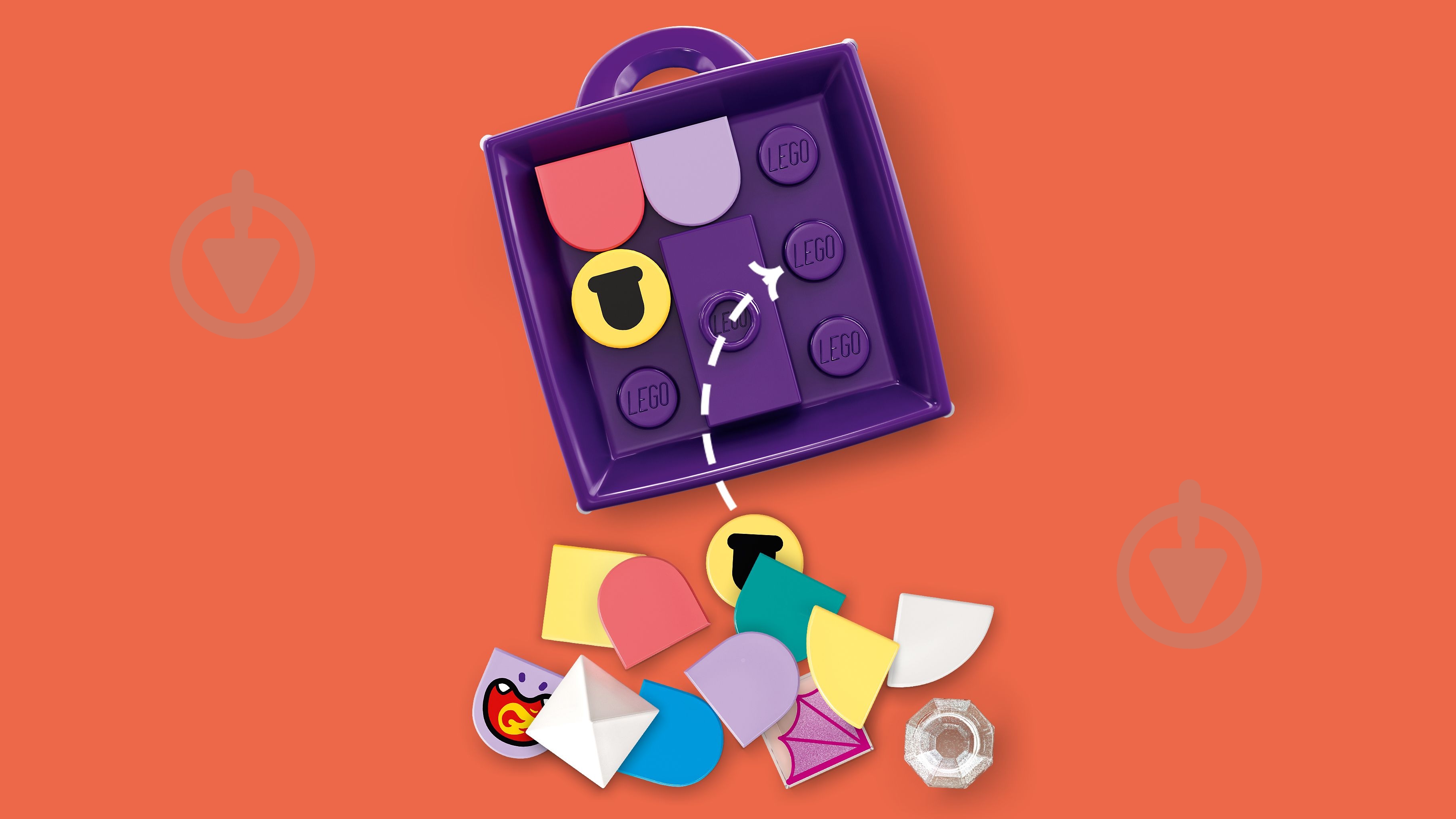 Конструктор LEGO Dots Брелок для сумочки «Дракон» 41939 - фото 8