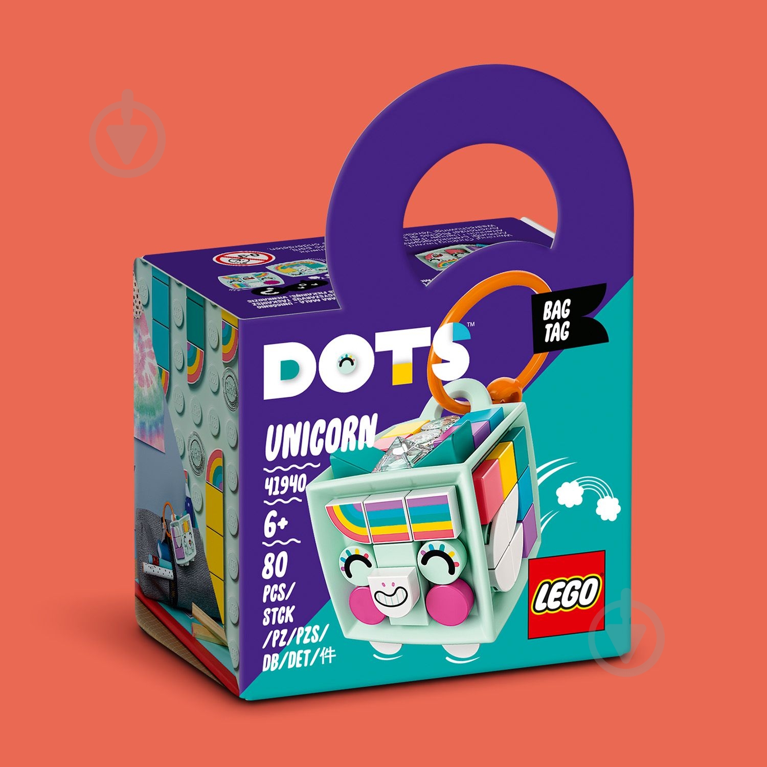 Конструктор LEGO Dots Брелок для сумки «Единорог» 41940 - фото 5